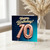 70th Birthday Card, Happy Birthday Balloon Design
