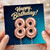 88th Birthday Card, Happy Birthday 88 Balloon Design