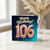 106th Birthday Card, Happy Birthday 106 Balloon Card
