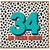 34th Birthday Card, And Fucking Fabulous Leopard Print Design