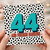 44th Birthday Card, 44 and F*cking Fabulous Dalmatian Print Card