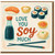 Love You Soy Much Sushi Pun Greeting Card - Cute Anniversary or Valentine's Card for Partner, Boyfriend or Girlfriend - Sushi and Soy Sauce Illustration - Blank Inside