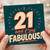 21st Birthday Card, 21 and F*ing Fabulous Card