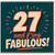 27th Birthday Card, And F*ing Fabulous Card