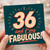 36th Birthday Card, 36 and Fabulous Retro Style Card
