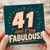 41st Birthday Card And F*ing Fabulous