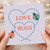 Love Bugs Ladybird Hearts Card - Cute Love & Anniversary Card for Partner, Boyfriend or Girlfriend - Valentine’s Day