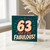 63rd Birthday Card, 63 and F*ing Fabulous Card