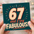 67th Birthday Card, And F*ing Fabulous Retro Birthday Card