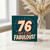 76th Birthday Card, 76 and Fabulous Birthday Card