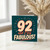 92nd Birthday Card, 92 and Fabulous Retro Birthday Card