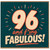 96th Birthday Card, And F*ing Fabulous 96 Card