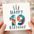 19th Birthday Card, Happy 19 Birthday Card, Colourful Candles Design