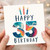 35th Birthday Card, Happy 35 Birthday Card with Candles