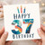 37th Birthday Card, Happy 37 Birthday Card with Candles