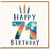 74th Birthday Card, Happy Birthday Candles Design