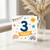 3rd Birthday Card, Today! Rainbow and Stars Children’s Birthday Card