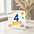 4th Birthday Card, Today! Colourful Stars, Rainbows and Sun Design