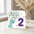 2nd Birthday Card, Roarsome Dinosaur Card
