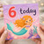 6th Birthday Card, Mermaid Birthday Card for Girl