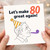 80th Birthday Card, Let's Make 80 Great Again Humorous Birthday Card