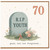 70th Birthday Card, RIP Youth Funny Milestone Birthday Card