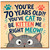 70th Birthday Card for Cat Lover, Funny Cat Pun Birthday Card