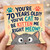 70th Birthday Card for Cat Lover, Funny Cat Pun Birthday Card