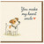 You Make My Heart Smile Dog Card - Cute Jack Russell Love & Anniversary Greeting Card for Partner, Valentine's Day, Romantic Blank Inside