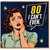 80th Birthday Card for Her, 80 I Can't Even Retro Comic Style Greeting Card