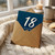 18th Birthday Card, 18 Happy Birthday Card with Star Pattern