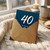 40th Birthday Card, Happy Birthday Star Design Card