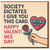 Funny Valentine's Day Card - Society Dictates I Give You This Card - Sarcastic Humour Love with Heart and Rose - For Partner, Boyfriend or Girlfriend