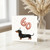 60th Birthday Card for Dog Lover, Cute Dachshund Balloon Card