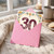 30th Birthday Card, Floral Number 30 Card