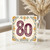 80th Birthday Card, Floral Age 80 Celebration Card