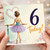 6th Birthday Card for Girl, Ballerina Today Card