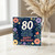 80th Birthday Card, Floral Happy Birthday Card