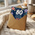 80th Birthday Card, Floral Happy Birthday Card