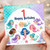 1st Birthday Card for Girl, Mermaid Happy Birthday Card