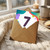 7th Birthday Card, Colourful Abstract Number 7 Card