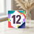 12th Birthday Card Bold Colourful Number 12 Card