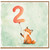 2nd Birthday Card, Cute Fox Balloon Watercolour Card