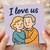 I Love Us Couples Card - Cute Love/Anniversary or Valentine’s Day Card for Partner, Husband, Wife, Boyfriend or Girlfriend - Romantic Greeting