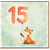 15th Birthday Card, Cute Fox Balloon Design
