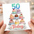 50th Birthday Card, 50 Today Cupcake Design