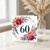 60th Birthday Card Floral Wreath