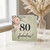 80th Birthday Card, Floral 80 & Fabulous Card