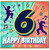 6th Birthday Card, Happy Birthday Card for Child