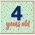 4th Birthday Card
